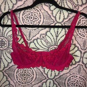Free people pink lace bra